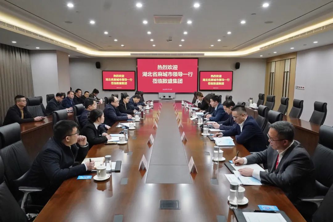 湖北省麻城市委副书记、市长裴永波一行到访致盛集团