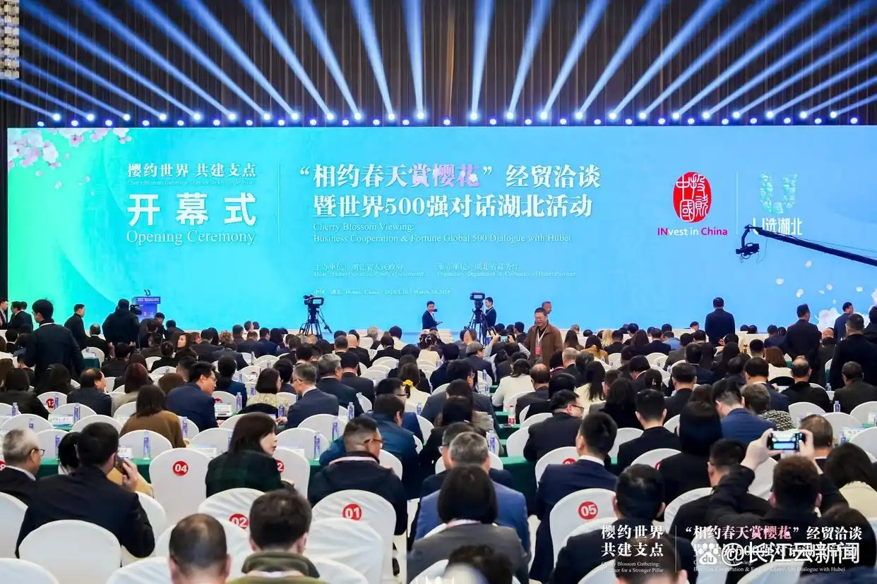 致盛集团董事长张润斌受邀出席2025“相约春天赏樱花”经贸洽谈暨世界500强对话湖北活动开幕式