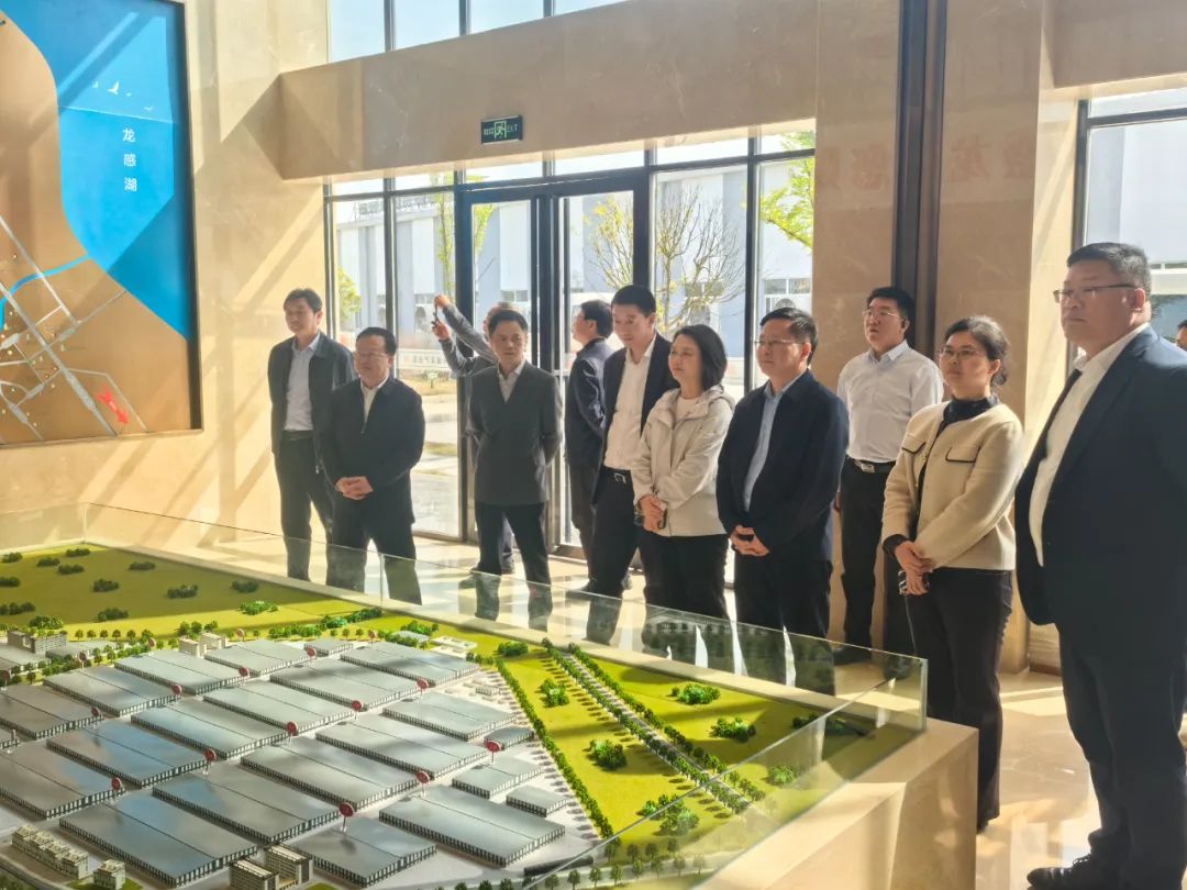 致盛集团董事长张润斌随襄阳市政协副主席段细柱一行赴湖北黄冈龙感湖管理区考察纺织产业链发展情况